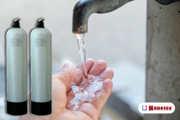 sistem penyaring air sumur bor untuk air keruh dan bau menghasilkan air lebih jernih filterairnanotec.com 