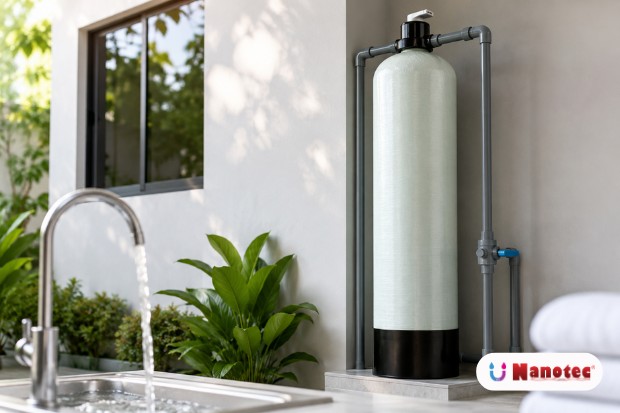Alat penjernih air rumah membantu menghasilkan air bersih dan nyaman digunakan setiap hari dengan sistem filtrasi Filter Air Nanotec.
