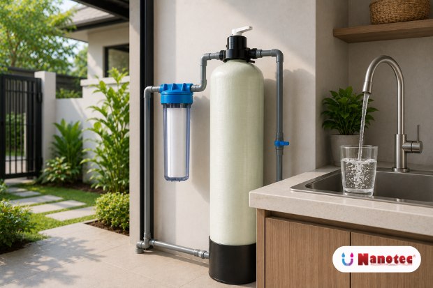 Filter Air Nanotec sebagai sistem penyaringan air berkualitas membantu menghasilkan air rumah yang lebih bersih, jernih, dan nyaman digunakan setiap hari.