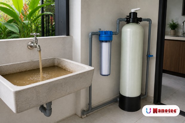Penyebab air keruh yang membutuhkan sistem penyaringan air berkualitas agar air rumah kembali bersih dan jernih setiap hari.