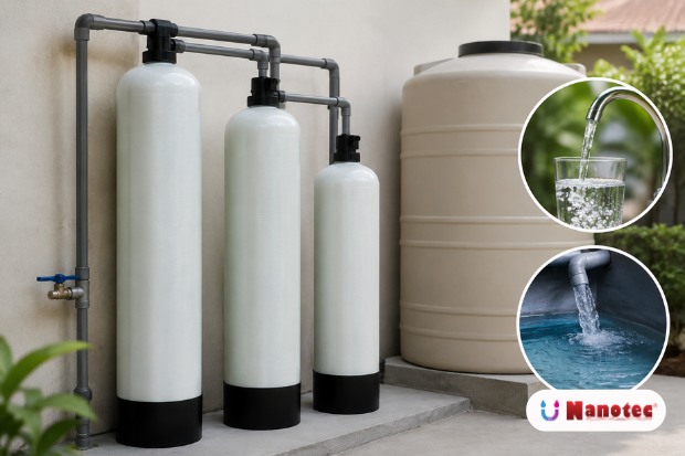 filter air nanotec untuk sistem penyaringan air rumah agar lebih jernih dan bersih